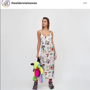 THE ELDERSTATESMEN X ADAM SHREWSBURY SILK DRESS